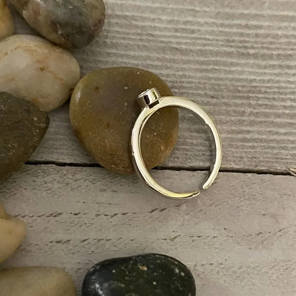 Sterling Silver Cz Toe Ring Midi Ring